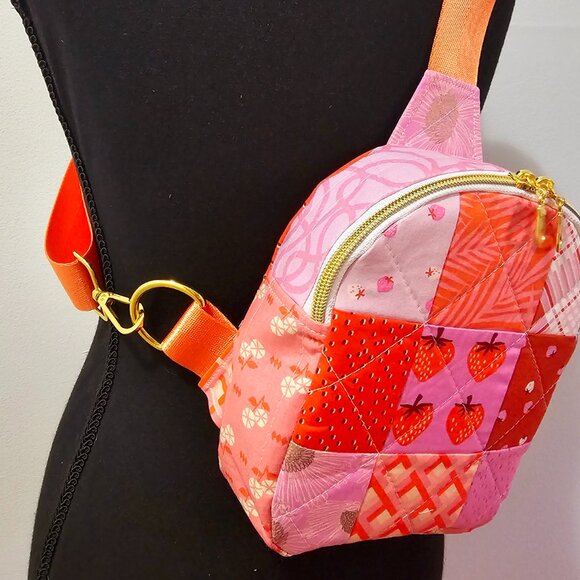 Mav Sling Patchwork Mini Sling Backpack: Ruby Star Society Crossbody Bag main image 5